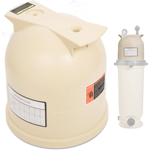 178561 Pool Filter Housing Cover Almond lid Assembly Replacement Parts Fit for Pentair Clean Swimming Pool & Spa CC200 CC150 CC75 200 150 75 Replaces 160317 160318 178555 12IN