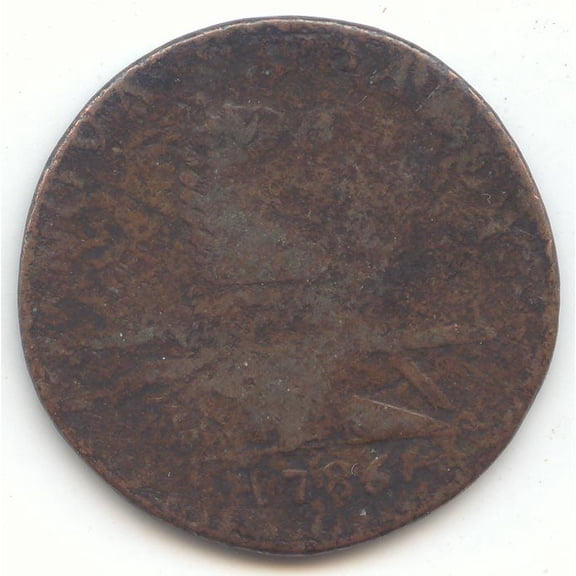 1786 New Jersey Colonial Cent, G-VG Details