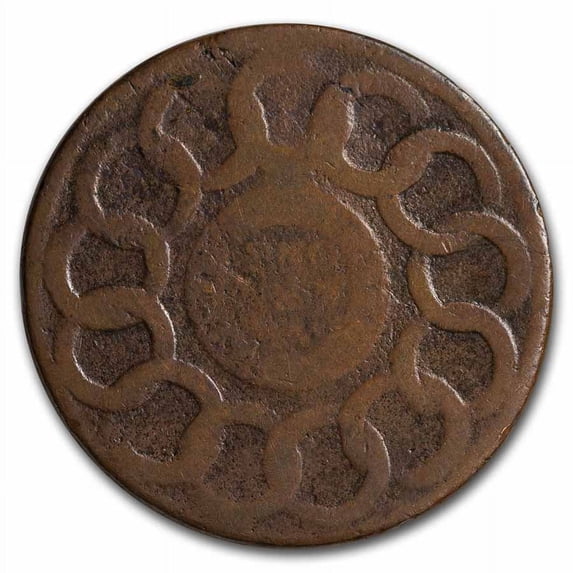 1787 Fugio Cent 4 Cinquefoils Good