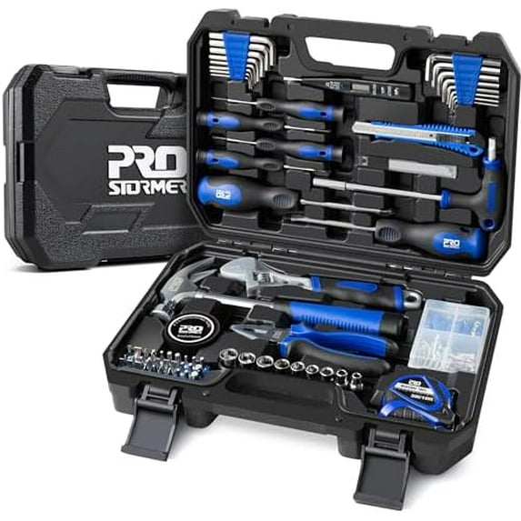 179-Piece Home Tool Kit, General Household Hand Tool Set with Portable Storage Box, Basic Tools for Apartment, Garage, Office and College Dorm$$Tools & Hardware Other