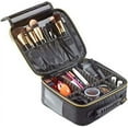 thumbnail image 1 of 1790 Cosmetic Travel Bag - Lightweight Makeup Case Organizer - Electronics Organizing Storage Case - Adjustable Dividers - Lock-Friendly Zipper - 3 Distinct Sizes (Small), 1 of 6