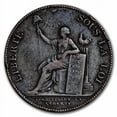 thumbnail image 1 of 1791 Republican France Copper 2 Sol VF, 1 of 2