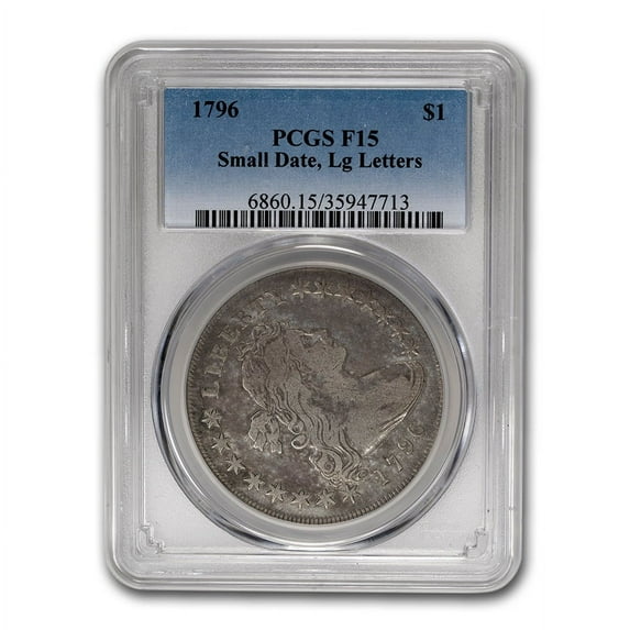 1796 Draped Bust Dollar Fine-15 PCGS (Small Date, Lg. Letters)