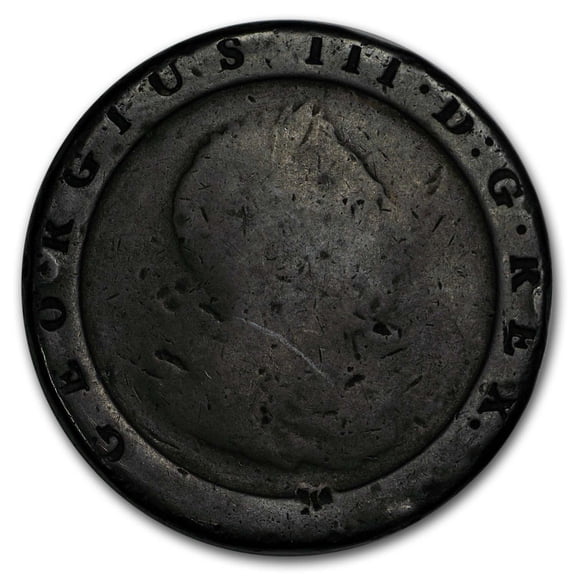 1797 Great Britain "Cartwheel Penny" Avg Circ