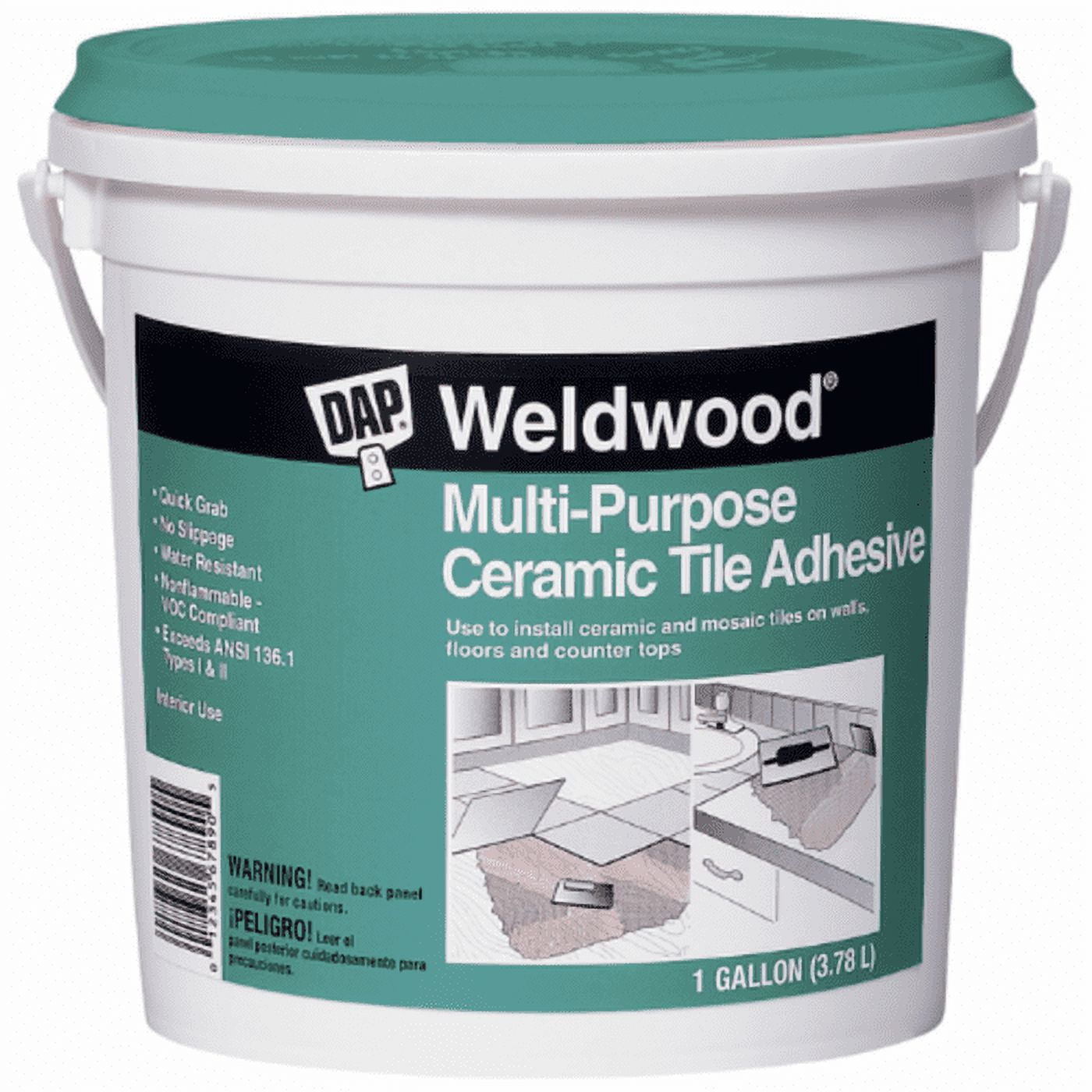 DAP Weldwood 1 Gallon White Multi-Purpose Ceramic Tile Adhesive