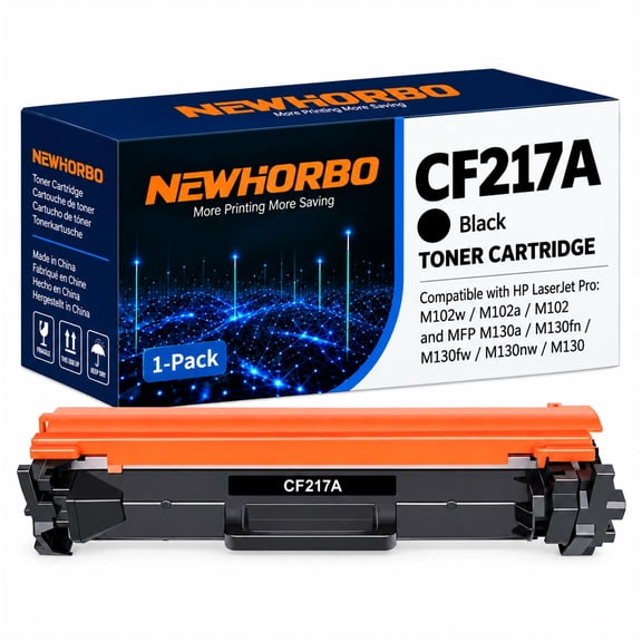 17A CF217A Compatible Toner Cartridge 1 Pack Black for HP M102w M130fw M130nw