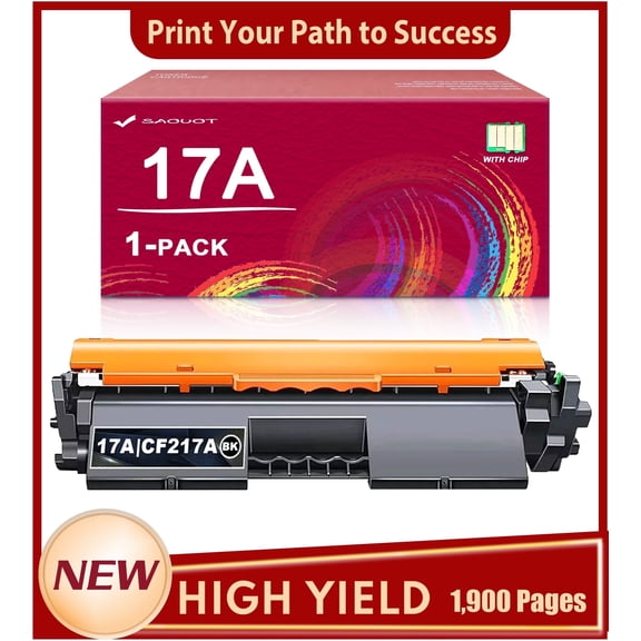 17A | CF217A Black Toner Cartridge High Yield Compatible for HP 17A Toner MFP M130a Printer