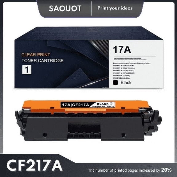 17A CF217A Toner Cartridge Compatible for HP 17A CF217A for MFP M130a Printer 1 Pack Black