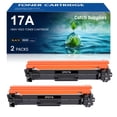 thumbnail image 1 of 17A Toner Cartridge Replacement Compatible for HP 17A CF217A with Laserjet Pro M102w M130nw M130fw M130fn M102a M130a Pro MFP M130 M102 Series Printer (Black, 2-Pack), 1 of 8