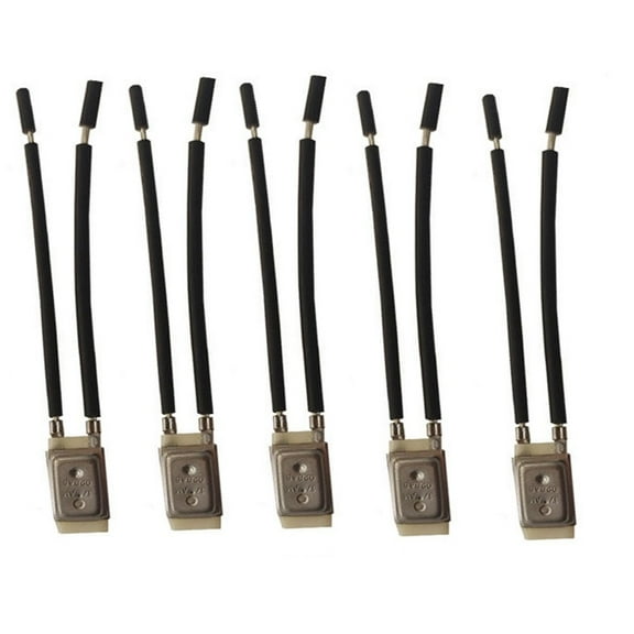 17AM Motor Temperature Switch Thermal Protector Normally Closed Temperature Controller for Industrial Equipment AC 250V 5A Heat Protection Thermostat 5 Pack(17AM034-135C)