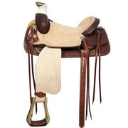 17BH 16 In Western Horse Saddle American Leather Ranch Roping Cowboy Hilason