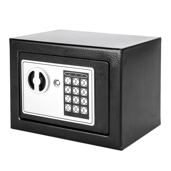 17E Use Electronic Password Steel Plate Safe Box Black
