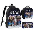 thumbnail image 1 of 17IN Wres-Tler W-W,E Backpack with Insulated Lunch Box Pencil Case 3PCS Laptop Bookbag Set, 1 of 8
