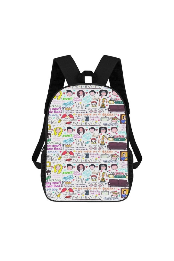 17In Friend Show Backpack Bookbag Large for Office Lightweight Outdoor Travel Shoulder Bag