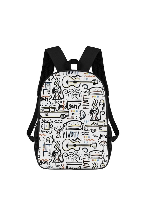 17In Friend Show Backpack Bookbag Large for Office Lightweight Outdoor Travel Shoulder Bag