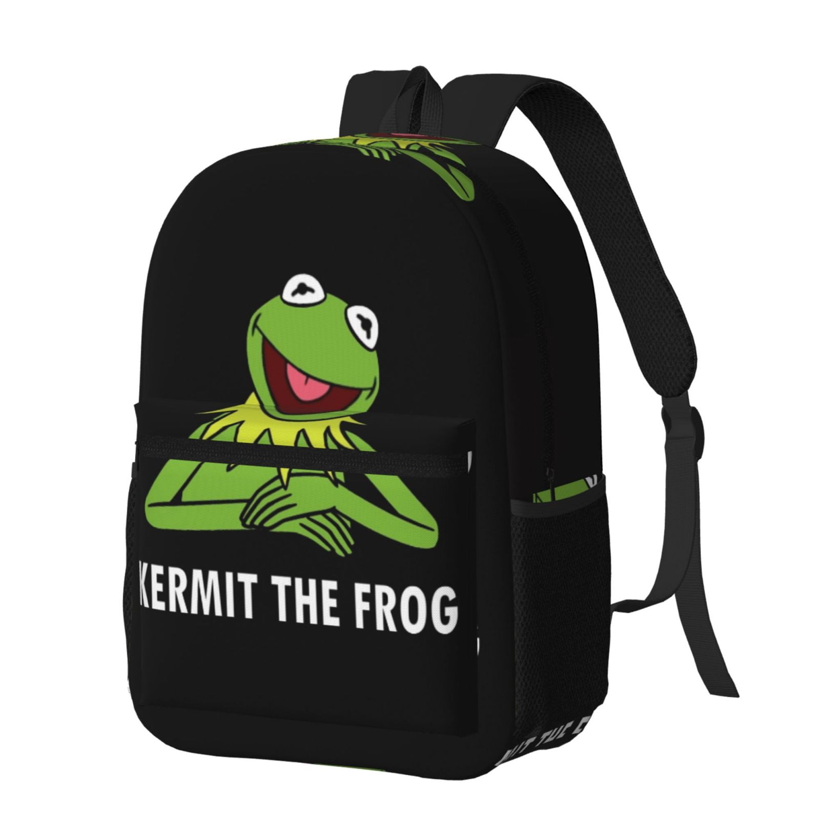 17In Ker-mit The Frog Backpack Large Carry On Backpack with Front ...