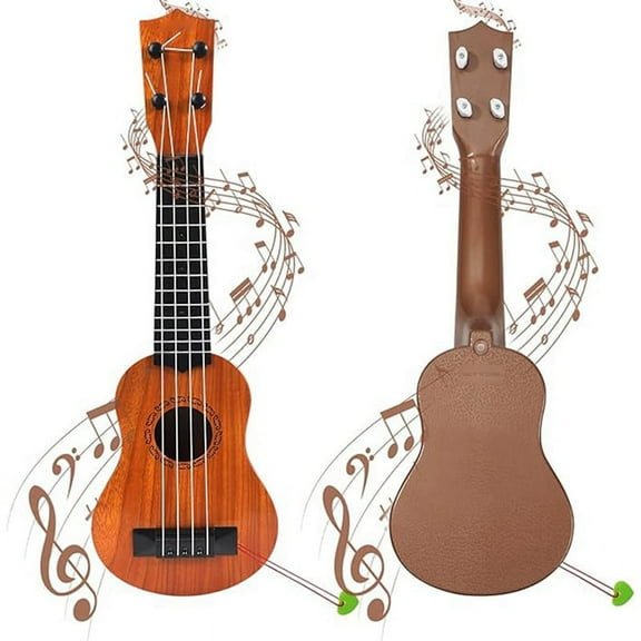 17In Kids Ukulele Guitar 4Strings Mini Guitar Children Musical Instruments Toys with Picks for Toddler Kids ,B
