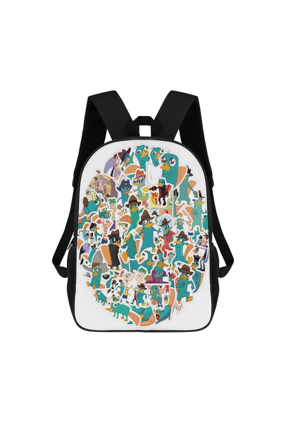 17In Phi-Neas Friend Ferb0 Backpack Bookbag Large for Office Lightweight Outdoor Travel Shoulder Bag