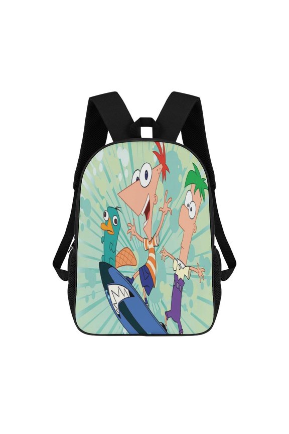 17In Phi-Neas Friend Ferb0 Backpack Bookbag Large for Office Lightweight Outdoor Travel Shoulder Bag