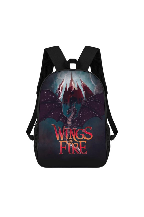 17In Wings Dragon Fire Backpack Large Capacity Travel Backpacks Lightweight Sports Laptop Bag Daypack