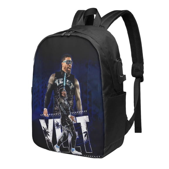 17In Wres-tler Jey US-0 Laptop Backpack with USB Travel Backpack Laptop Bag Waterproof Travel Backpack Purse Fashion Computer Bag