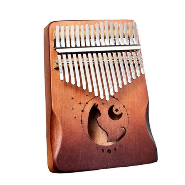17Keys Kalimba Thumb Piano Solid Wood Veneer Keyboard Musical