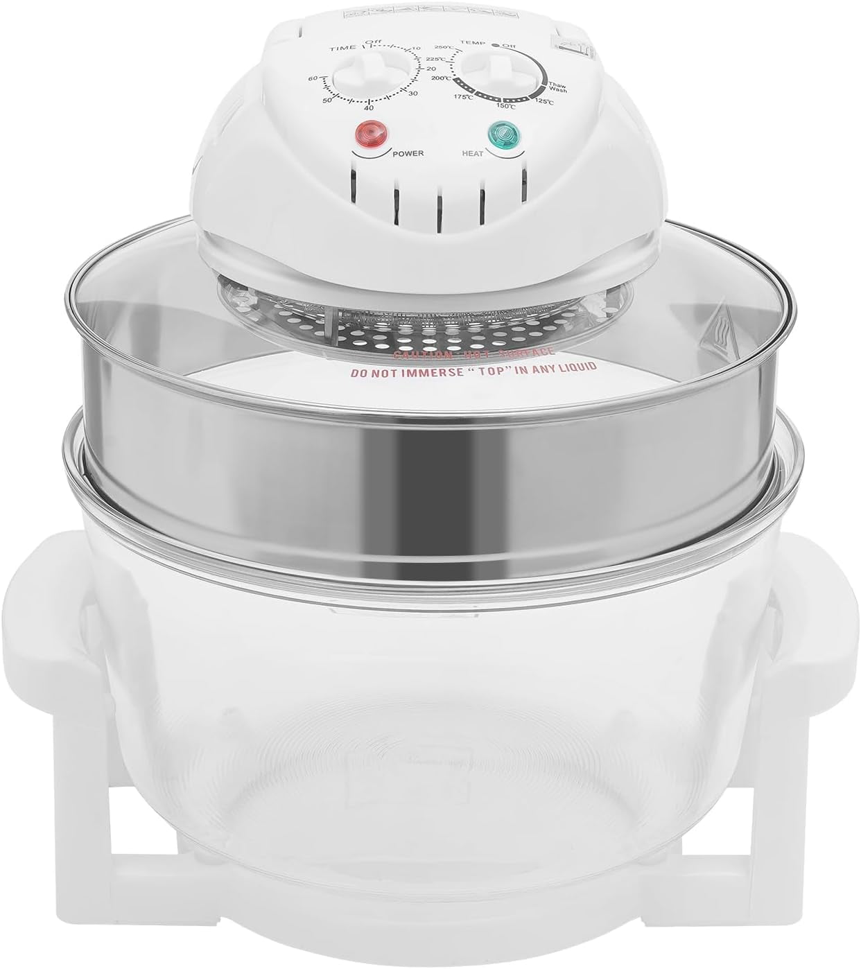 17L 12 Glass Air Fryer Roaster, Convection Roaster Air Fryer Oven ...