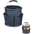 thumbnail image 1 of 17L Cleaning Caddy with Handle, Foldable Cleaning Supply Caddy, with Handle and 6 Pockets, for Outdoor Camping Harvest Basket Bathroom Storage (Blue), 1 of 8