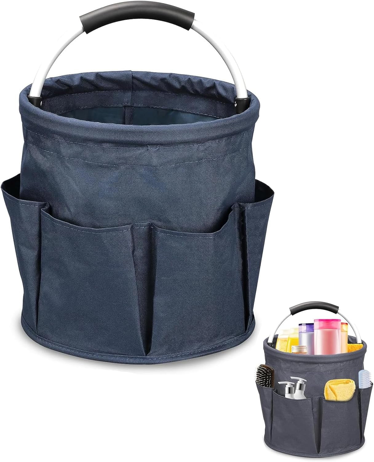 17L Cleaning Caddy with Handle, Foldable Cleaning Supply Caddy, with ...