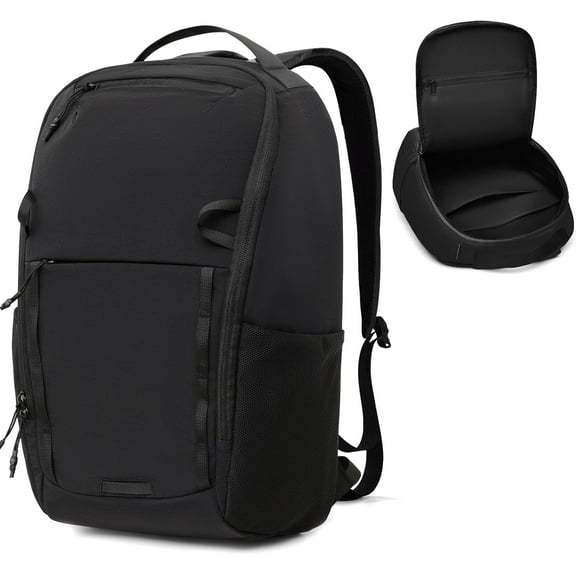 17L Small Travel Backpack with Front Opening for Men Women, Waterproof 15" Laptop Backpack, Computer Backpack Carry On for Work Business, Green