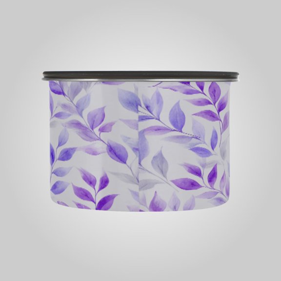 17OZ Food Storage Can - Keep Coffee Tea Flour & More Fresh - Ideal for Cereal Nuts & Pet Food Lilac Foliage Doodles