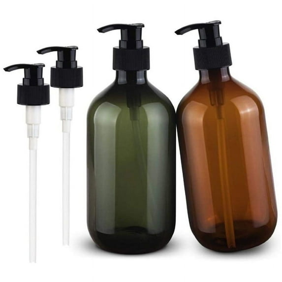 17Oz Soap Dispenser, Dispenser for Kitchen Bathroom Countertop,Refillable Lotion Liquid Soap Pump Bottles
