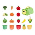 thumbnail image 1 of 17PCS Baby Sensory Toy Set, Colorful Fruit Vegetable Plush Dolls for Early Learning Montessori Education, Infant Toddler Gift, 1 of 6