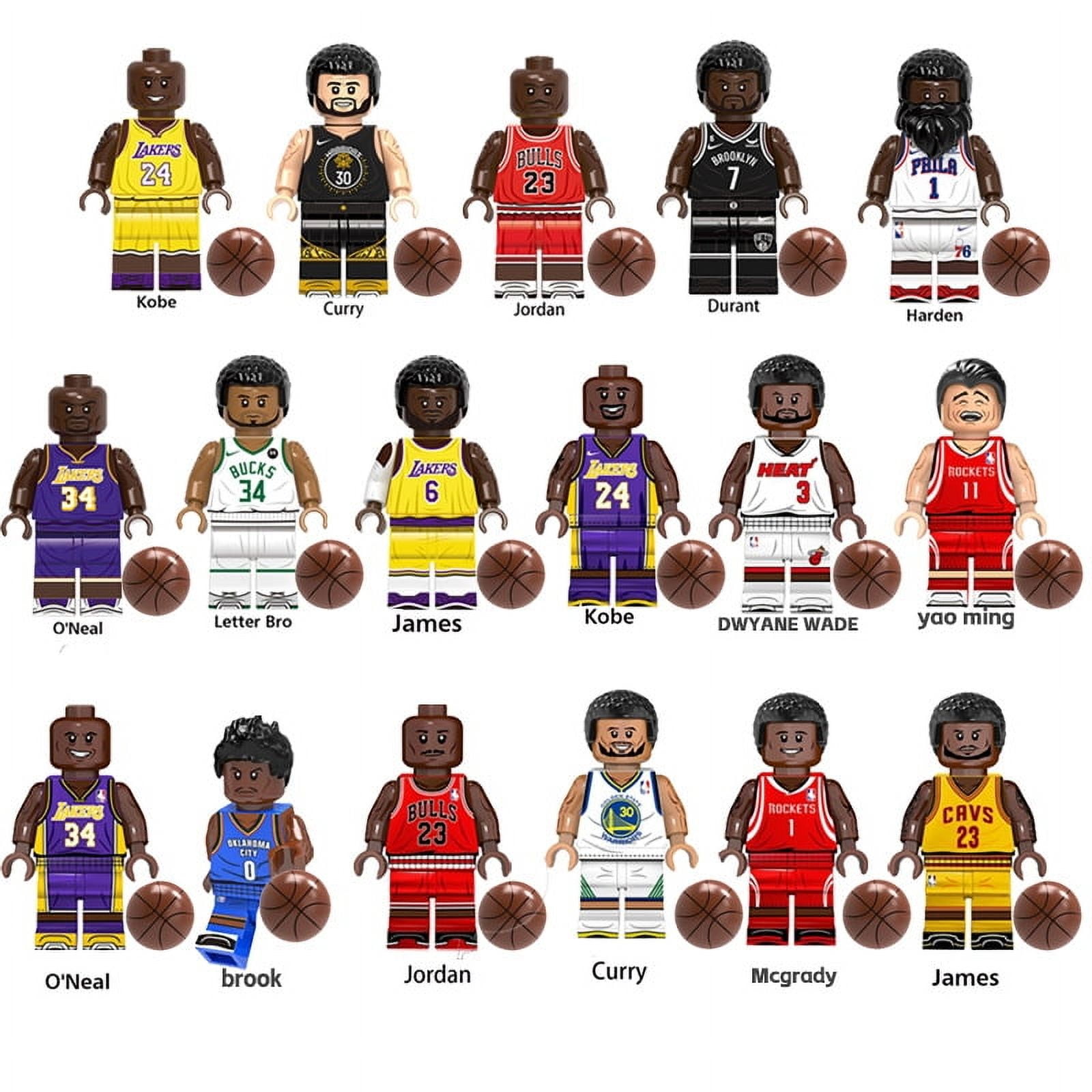 17PCS Basketball Legends Mini Figures Set – Sports Star-Inspired
