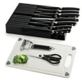 17PCS Premium Knife Set With Indrawer Knife Block, High Carbon