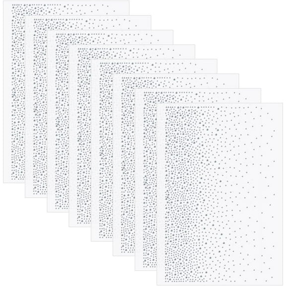 17Pcs Glass Hotfix Rhinestone Iron On Appliques Transfer Sheets Patches Glitter Diamond Hot Melt Round Rhinestones Decals for Clothes Bags Dresses Costumes Embellishment DIY Craft