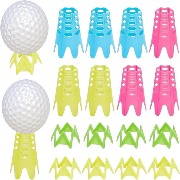 17Pcs Plastic Golf Tee Mixed Color 17pcs/bag
