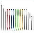 17Pcs Sewing Needle Bent Tip Tapestry Needle Large Eye Yarn Needle Wool ...