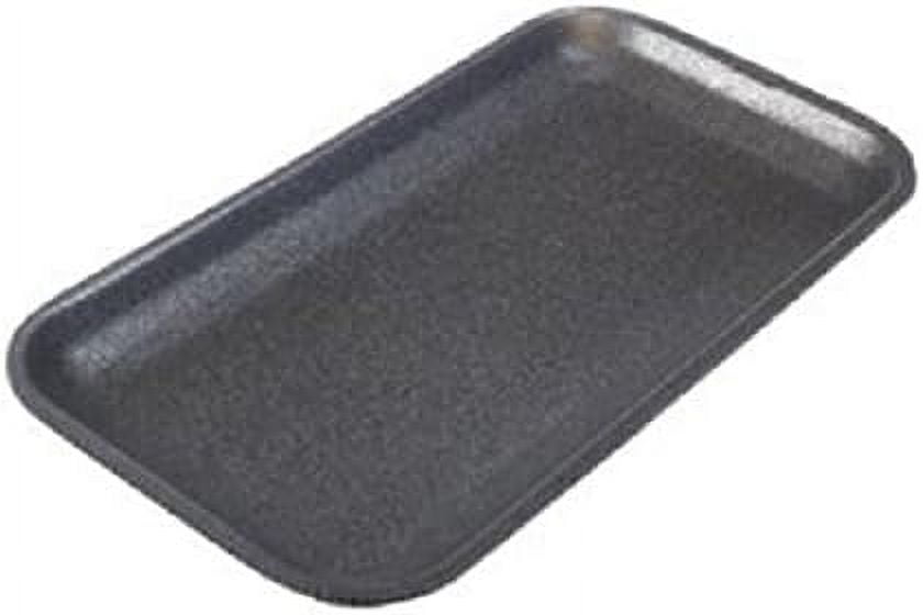17S Black Foam Meat Trays, Disposable Standard Supermarket Meat Poultry