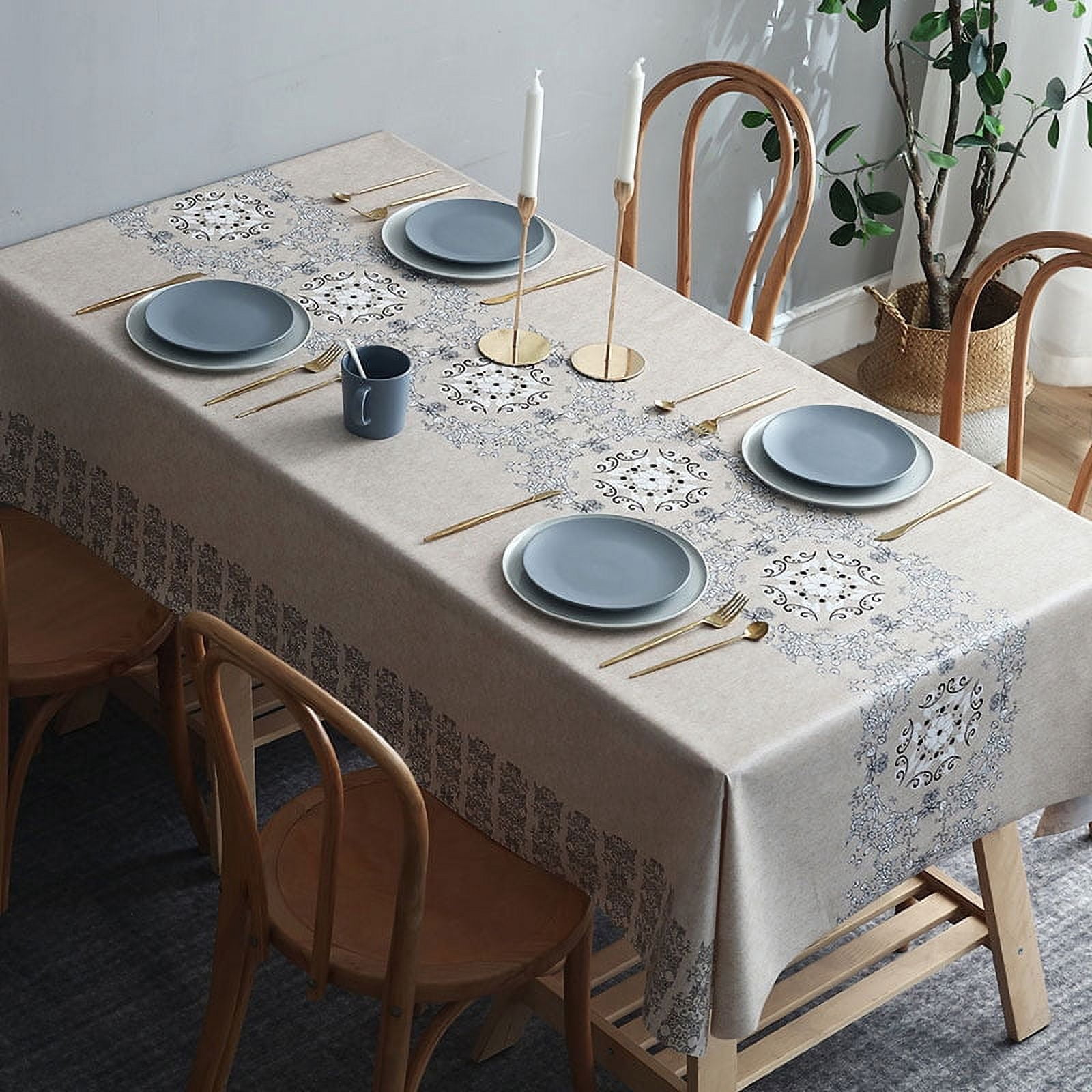 17Styles New Print Rectangle Table Cloth Waterproof Plastic PVC ...