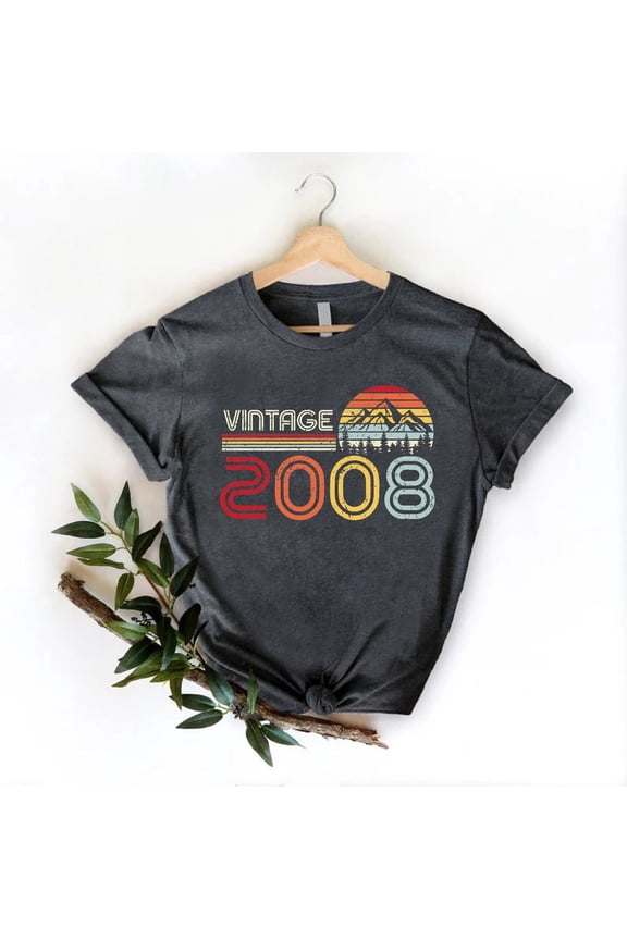 17Th Birthday Shirt,Vintage 2008 Shirt Boys Girls,Retro 2008 Birthday Tshirt,Teenager Birthday S,Hello 17,Seventeenth Bday, Full Size S-5XL