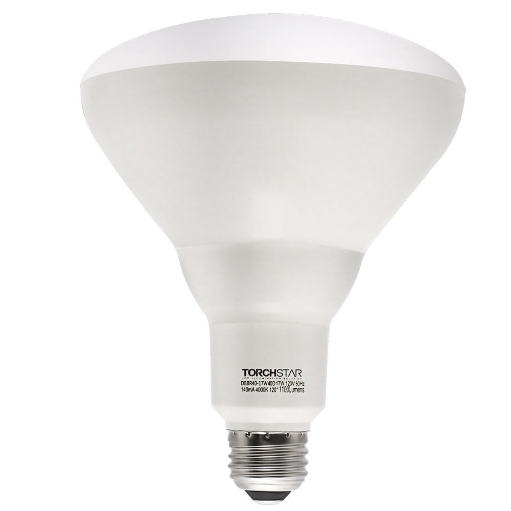 17W (85W Equiv.) Dimmable BR40 LED Bulb, Flood Light Bulb, 1100lm, 4000K Cool White, E26/E27 Base
