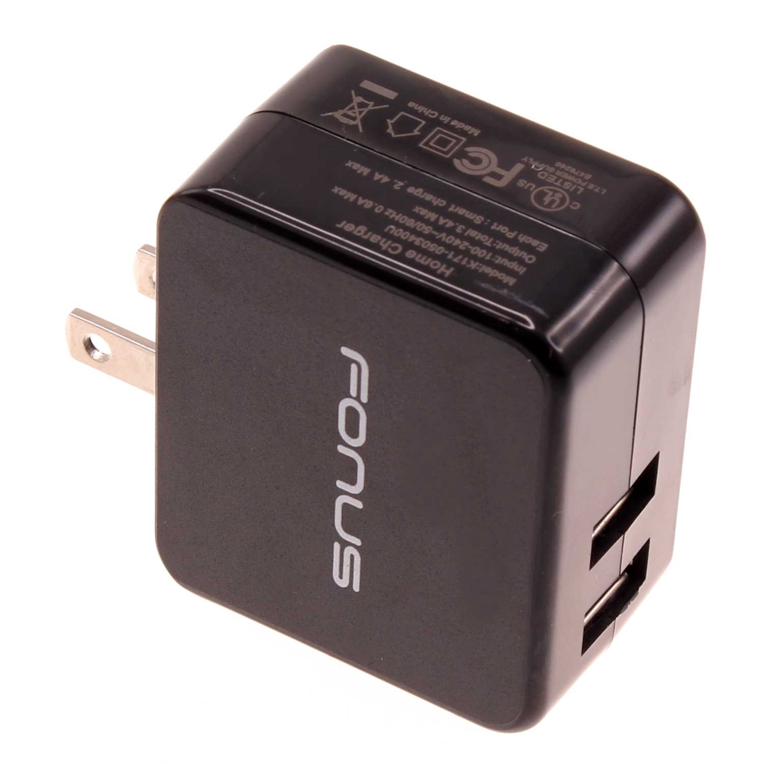 17W Home Charger for Nokia C110/C210/C100 - 2-Port USB 3.4A Wall AC Plug Power