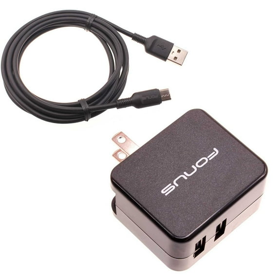 17W Home Charger for Samsung Galaxy Z Flip4 Phone - 2-Port USB 3.4A Type-C Cable 6ft Power R8D Compatible With Galaxy Z Flip4