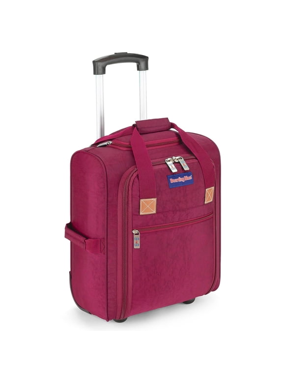 17x13x8 Inches Rolling Duffel Bag for JetBlue Allegiant Spirit Airlines Purple