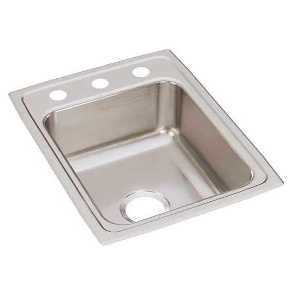 17X22 3H 1B SS SINK *LUSTER