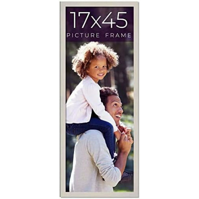 16x24 Frame Black Solid Wood Picture Frame - UV Acrylic, Foam Board Backing  & Hanging Hardware Included