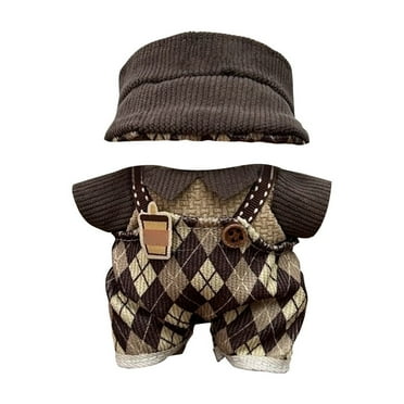 17cm Cute Cartoon Doll Clothes Outfit Set for 17cm Dolls - Fashionable Doll Accessories for Dress Up , Doll Not Included,02 ,A