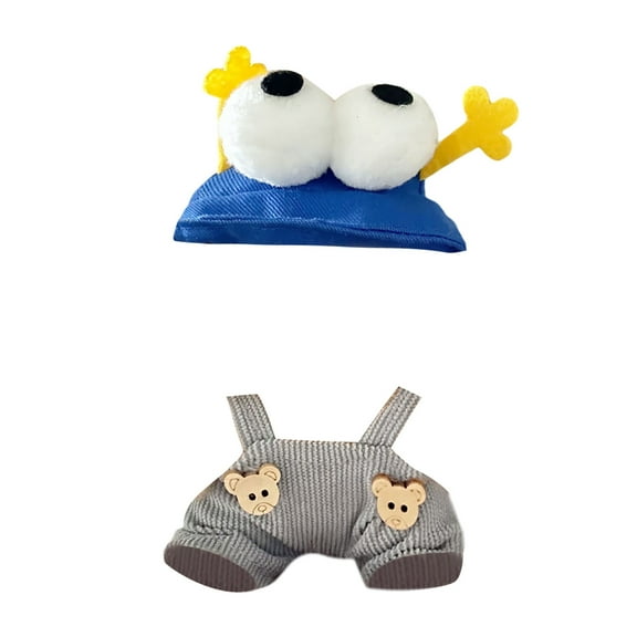 17cm Doll Charms Fashion Outfit Accessories Set for Mini Dolls - for Display Soft Fabric Decorations and Cute Party Style Ornaments