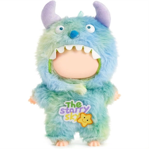 17cm Doll Clothes & Accessories(Blue Monster Set), Trendy Outfit Collection, Polyester Fiber Fashionable for Play and Display, Festive Gift Birthday Present Christmas Thanksgiving(No Doll)